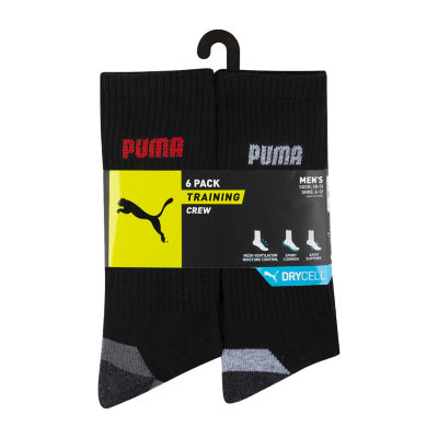 PUMA 6 Pair Crew Socks Mens