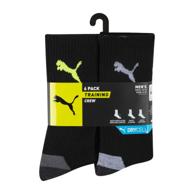 PUMA Mens 6 Pair Crew Socks