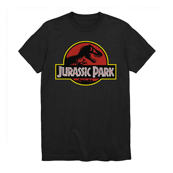 Jurassic Park Mens Crew Neck Short Sleeve Regular Fit Jurassic World Graphic T-Shirt
