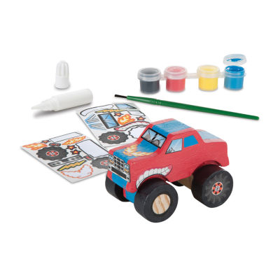 Melissa & Doug Dyo Race Car And Monster Truck 2-pc. Kids Craft Kit