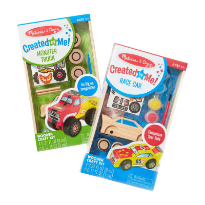 Melissa & Doug Dyo Race Car And Monster Truck 2-pc. Kids Craft Kit