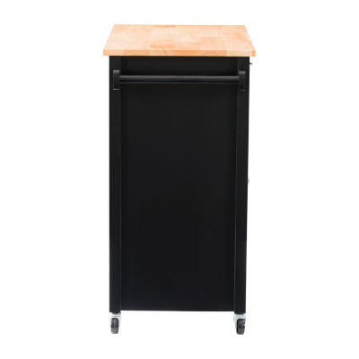 Kitchen Collection Wood-Top Cart