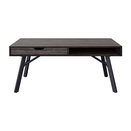 Living Room Collection 1-Drawer Coffee Table, One Size, Gray