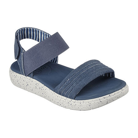  Womens > shoes > Strap Sandals-Skechers Bobs Womens Summer Skipper Optical Chill Strap Sandals