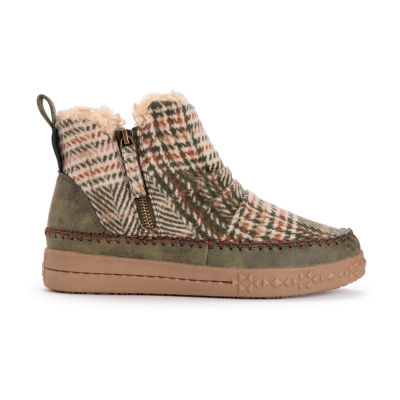 Muk Luks Womens Street Richmond Flat Heel Booties