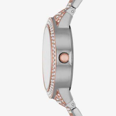 Geneva Ladies Womens Crystal Accent Two Tone Bracelet Watch Fmdjm278