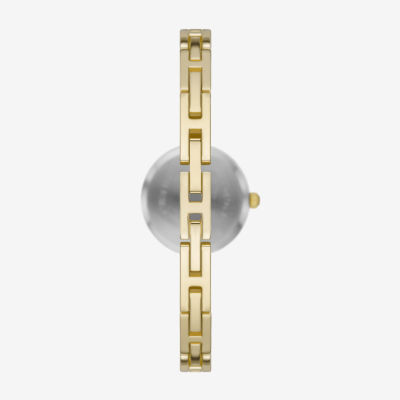 Geneva Womens Crystal Accent Gold Tone Bracelet Watch Fmdjset075