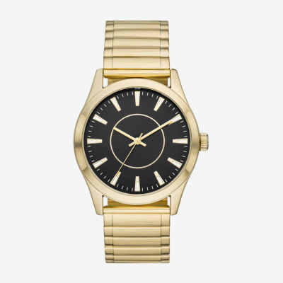 Mens Gold Tone Stainless Steel Expansion Watch Fmdjo281