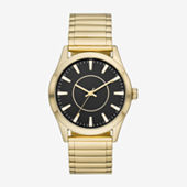 Mens Gold Tone Stainless Steel Expansion Watch Fmdjo236
