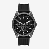 Mens Black Strap Watch Fmdjo127 - JCPenney