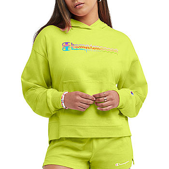Womens Long Sleeve Hoodie, Color: Limeade Heather - JCPenney
