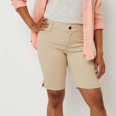 Jcpenney khaki clearance shorts womens