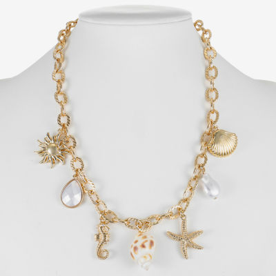 Bijoux Bar Gold Tone Collar Necklace