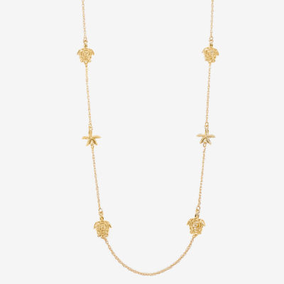 Monet Jewelry Gold Tone 36 Inch Strand Necklace