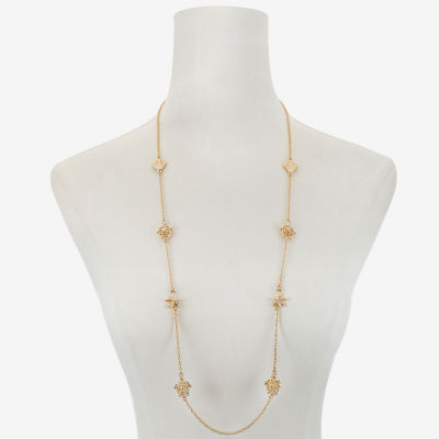 Monet Jewelry Gold Tone 36 Inch Strand Necklace