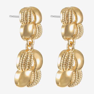 Monet Jewelry Gold Tone Drop Earrings
