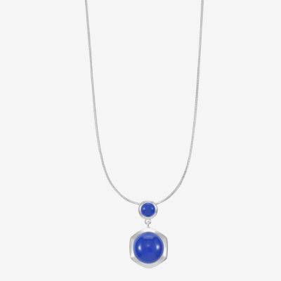Liz Claiborne Hexagon Womens 17 Inch Pendant Necklaces
