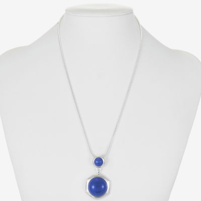 Liz Claiborne Hexagon Womens 17 Inch Pendant Necklaces
