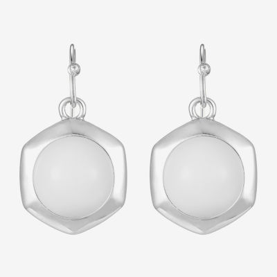 Liz Claiborne Hexagon Womens Drop Earrings