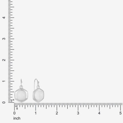 Liz Claiborne Hexagon Womens Drop Earrings