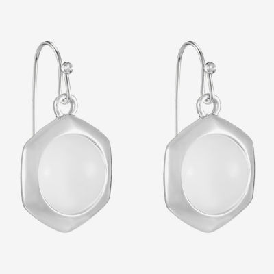 Liz Claiborne Hexagon Womens Drop Earrings
