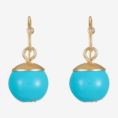 Liz Claiborne Round Drop Earrings