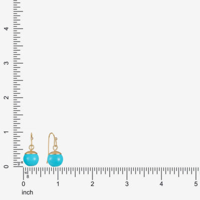 Liz Claiborne Round Drop Earrings