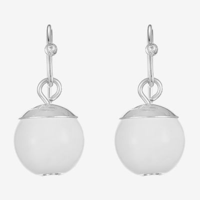 Liz Claiborne Womens Round Drop Earrings