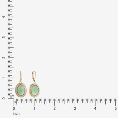 Monet Jewelry Gold Tone Womens Oval Drop Earrings