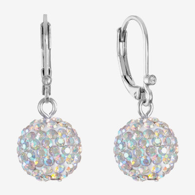 Monet Jewelry Womens Glass Round Drop Earrings