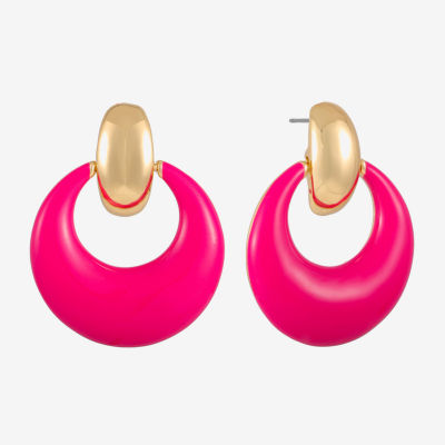 Liz Claiborne Doorknocker Drop Earrings