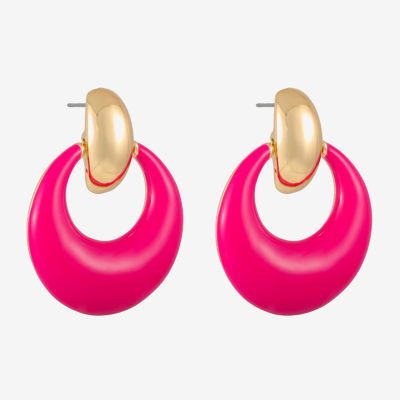 Liz Claiborne Doorknocker Drop Earrings