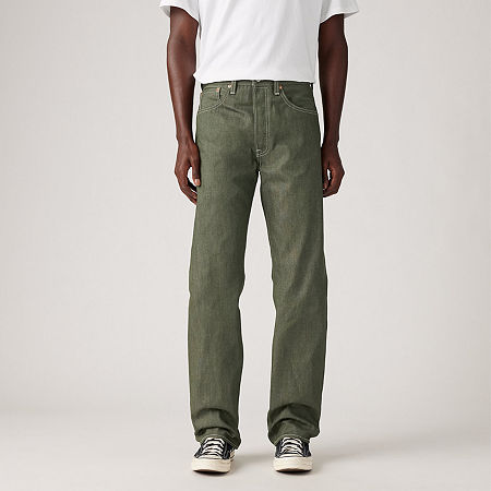 Levi's Men's 501 Original Shrink-To-Fit Straight Fit Jean, 40 32, Green