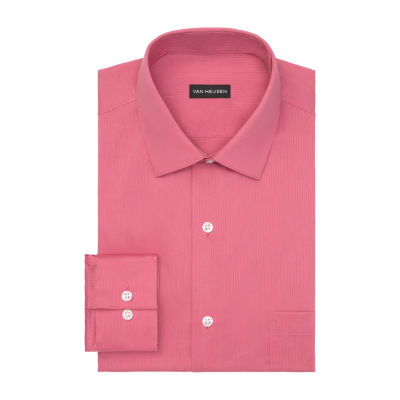 Van Heusen Everyday Defense Stain Shield Mens Regular Fit Stretch Fabric Wrinkle Free Long Sleeve Dress Shirt