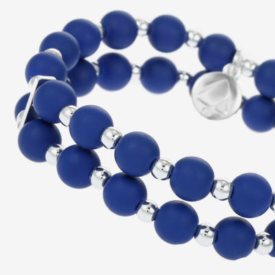 Liz Claiborne Matte Womens Round Stretch Bracelet