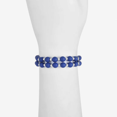 Liz Claiborne Matte Womens Round Stretch Bracelet