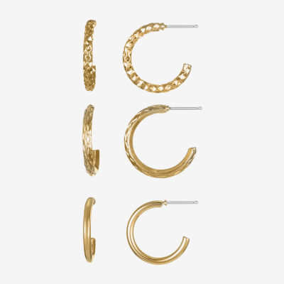 Liz Claiborne Womens Hypoallergenic 3 Pair Earring Set