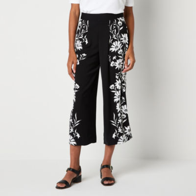 Liz Claiborne Tailored Womens Stretch Fabric Wide Leg Trouser