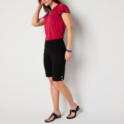 Liz Claiborne Alyssa Womens 12" Mid Rise Bermuda Short