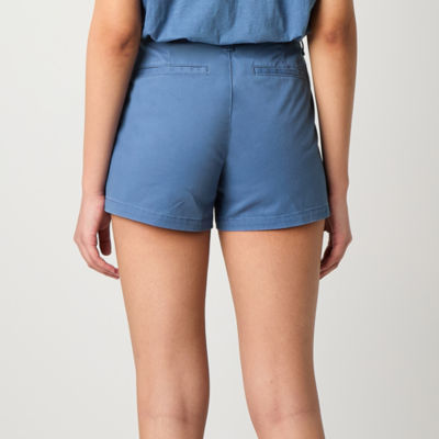 a.n.a Womens 3 1/2" Mid Rise Chino Short