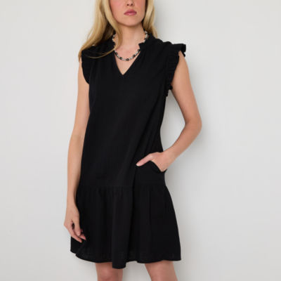 St. John's Bay Womens Short Sleeve Shift Dress