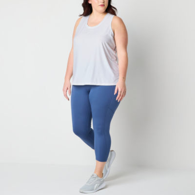 Xersion Womens U Neck Sleeveless Performance Tank Top Plus