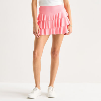 Arizona Womens Juniors Mid Rise Pleated Skirt - JCPenney