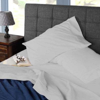 SUPERIOR® Gina Organic Percale Crisp Breathable 300tc Fitted Sheet