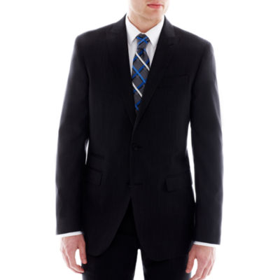 JF J. Ferrar Black Nailhead Slim-Fit Suit Jacket, Color: Black Nailhead ...