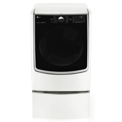 LG ENERGY STAR®  7.4 cu. ft. Ultra Large Smart Wi-Fi Enabled High-Efficiency Gas SteamDryer™ with SteamSanitary™ TurboSteam™