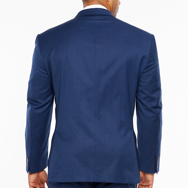 Collection by Michael Strahan Blue Texture Classic Fit Suit Jacket - Big and Tall