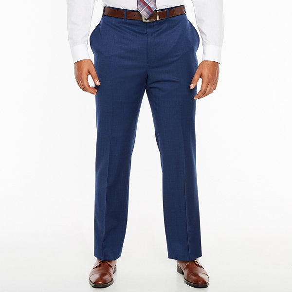Collection by Michael Strahan Blue Texture Classic Fit Suit Pants - Big and Tall