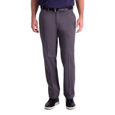 Haggar Premium Comfort Khaki Classic Fit Flat Front, Color: Charcoal -  JCPenney