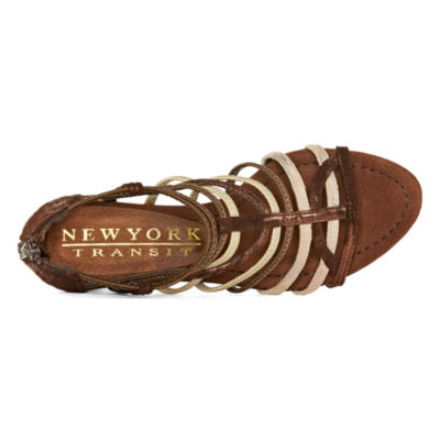 New York Transit Womens Impressed Again Wedge Sandals